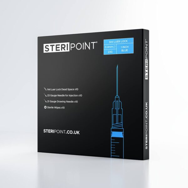 STERIPOINT™ 23G 1" Blue All-In-One Cycle Pack (3ml Barrel)